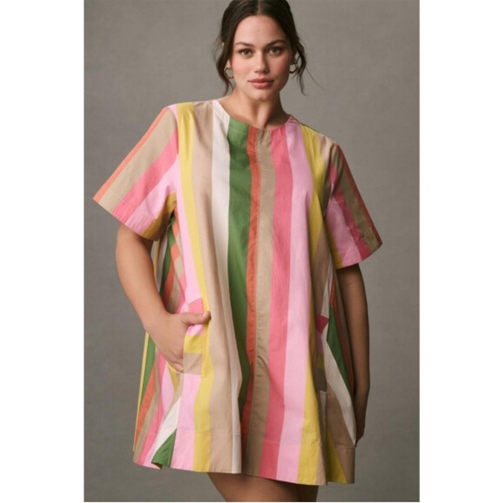 Anthropology —-Maeve Multicolor Mini Dress—-Ladies Medium